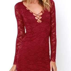 Lace bodycon dress Lulu’s